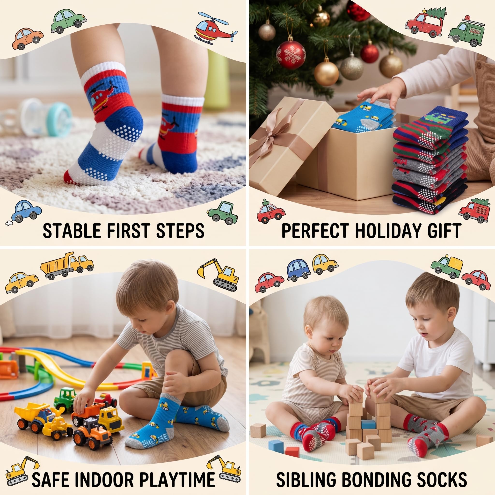 Wanchel kids vehicle grip socks